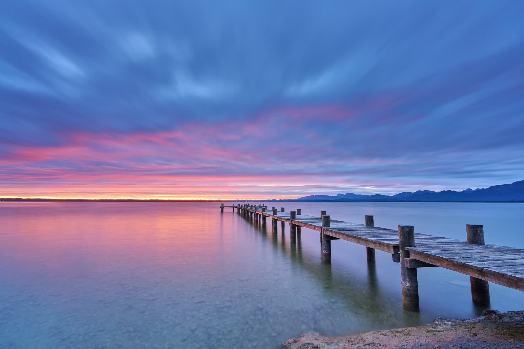 Hochzeitslocations am Chiemsee – Chiemsee bei Sonnenuntergang